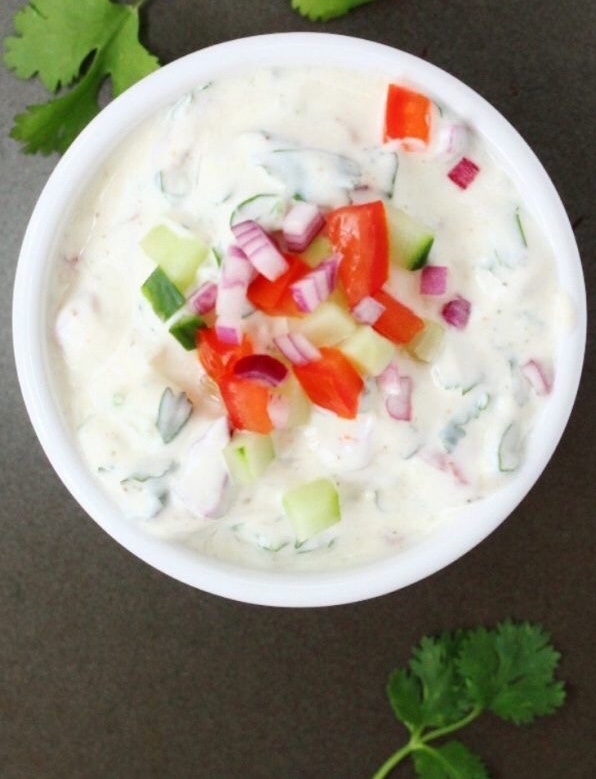 سالاد رژیمی خوشمزه با سس ماست