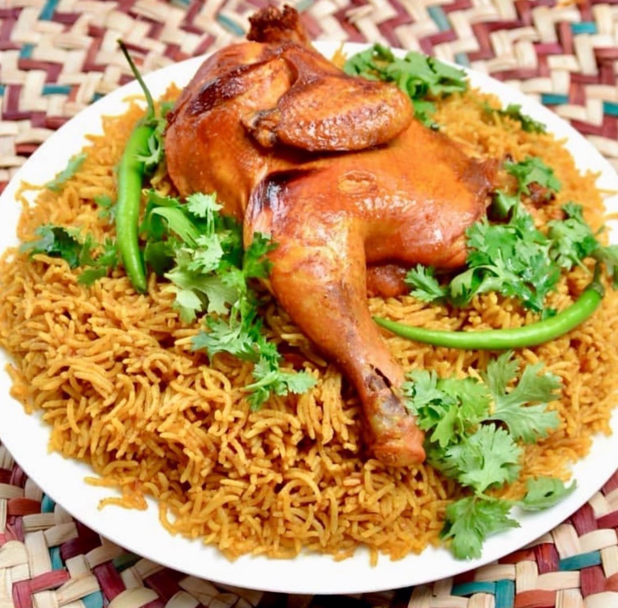 پلوی مرغ مجلسی به سبک بلوچی